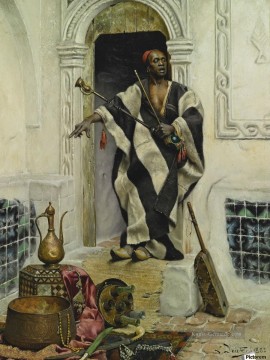A Kairo Basar Ludwig Deutsch Orientalismus Araber Ölgemälde